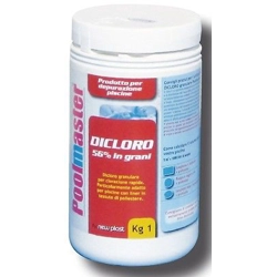 vendita online Dicloro in grani ad azione rapida 1kg. Piscine e accessori New Plast